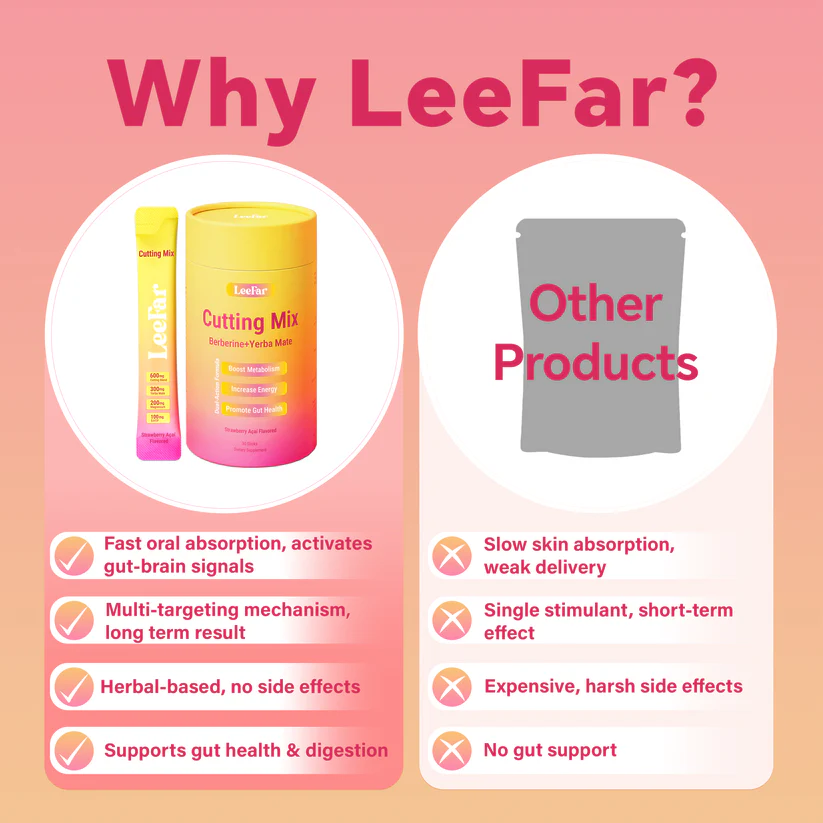 LeeFar Cutting Drink Mix – Strawberry Açaí Flavor – 21 Servings - Image 4