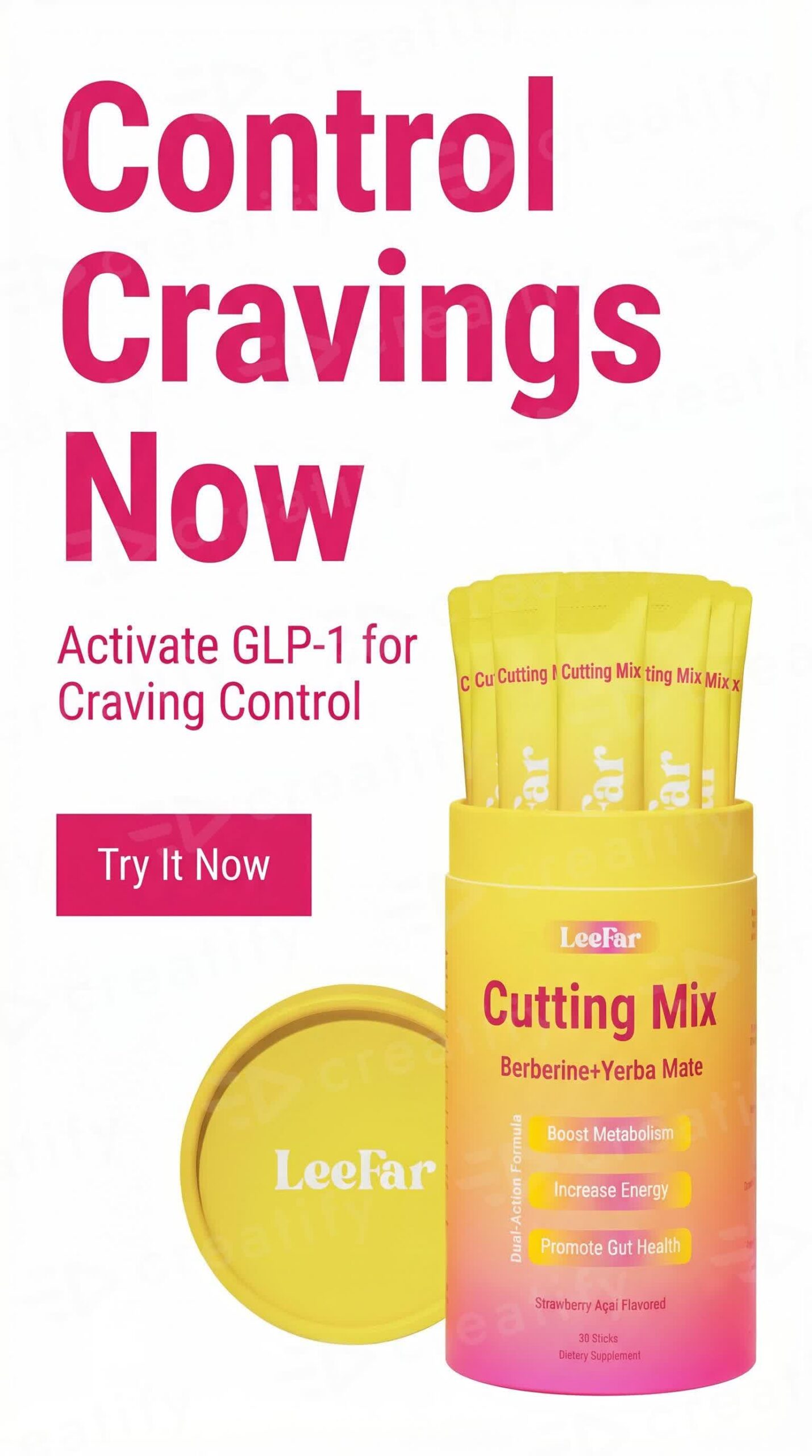 LeeFar Cutting Drink Mix – Strawberry Açaí Flavor – 21 Servings - Image 9