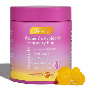 LeeFar Her Juicy Feminine Probiotics Gummies - pH Balance & Dryness Support - 60 Counts